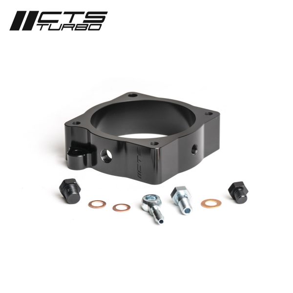 CTS Turbo RS3/TTRS (8V.2/8S) 2018+ Throttle Body Spacer with Boost Tap and Meth Injection Port - Image 3
