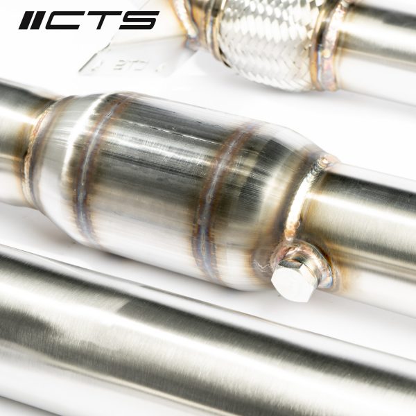 CTS Turbo MK6 Golf R 2.0T, MK2 Audi TT Quattro/TT-S 2.0T, 8P A3 Quattro/S3 2.0T High Flow CAT Downpipe - Image 4