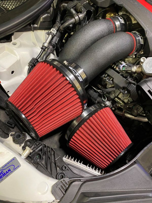 CTS TURBO C7 S6/S7/RS7 Dual 3" intake Kit with 6" Velocity Stack - Image 4