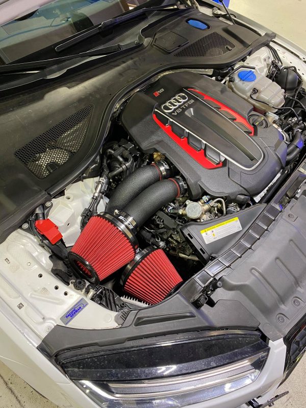 CTS TURBO C7 S6/S7/RS7 Dual 3" intake Kit with 6" Velocity Stack - Image 3