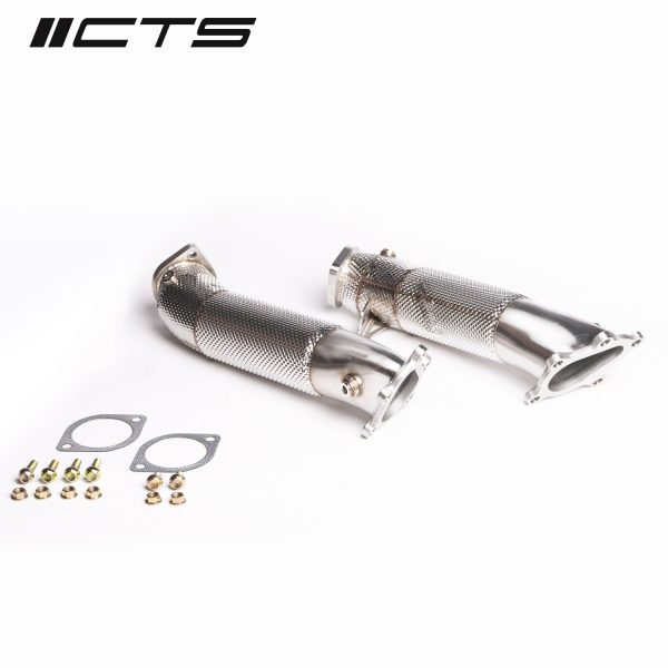 CTS Turbo Nissan R35 GT-R Cast Stainless Steel 3.5" Downpipes - Image 2
