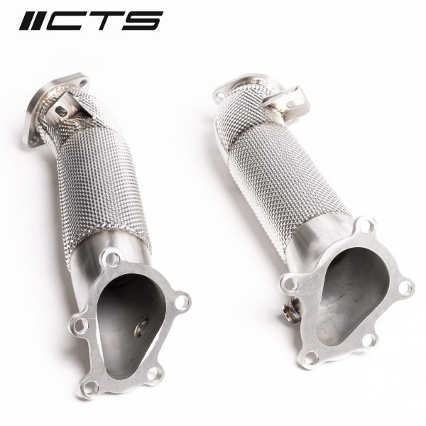 CTS Turbo Nissan R35 GT-R Cast Stainless Steel 3.5" Downpipes - Image 4