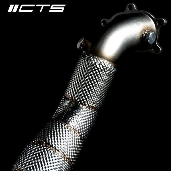 CTS Turbo Audi C7/C7.5 S6/S7/RS7 4.0T Cast Downpipe Set with High Flow Cats - Image 4