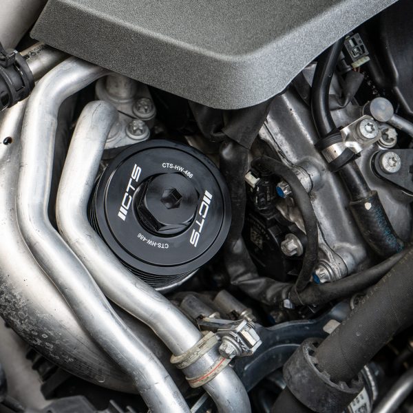 CTS TURBO BILLET OIL FILTER CAP FOR MERCEDES-BENZ E63/E63S M157 - Image 2