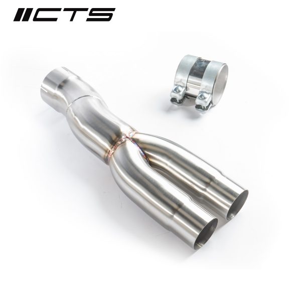 CTS Turbo 8V/8Y RS3 and 8S TTRS 2.5T EVO 3.5" Single High-Flow CAT - Image 3