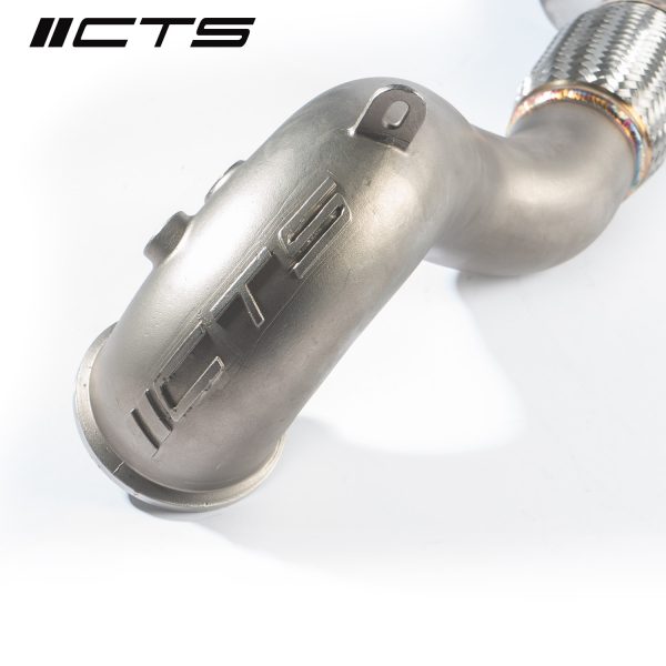 CTS Turbo 8V/8Y RS3 and 8S TTRS 2.5T EVO 3.5" Single High-Flow CAT - Image 2