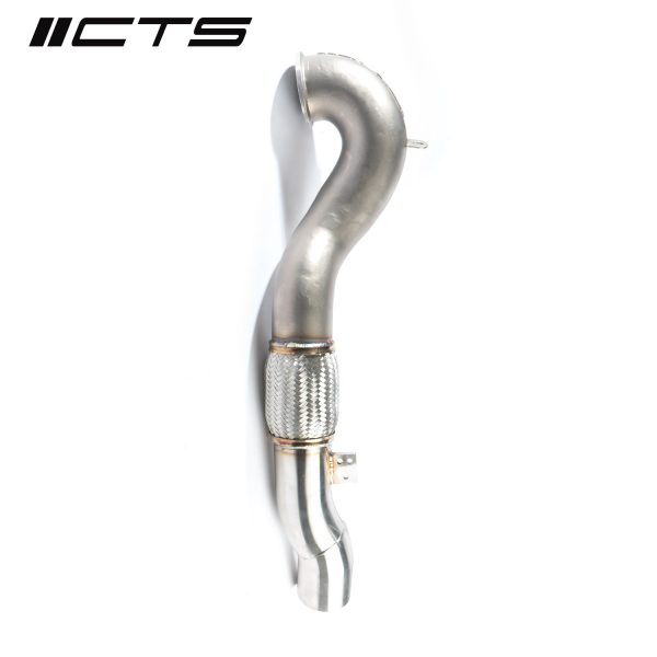 CTS Turbo 8V/8Y RS3 and 8S TTRS 2.5T EVO 3.5" Single High-Flow CAT - Image 4