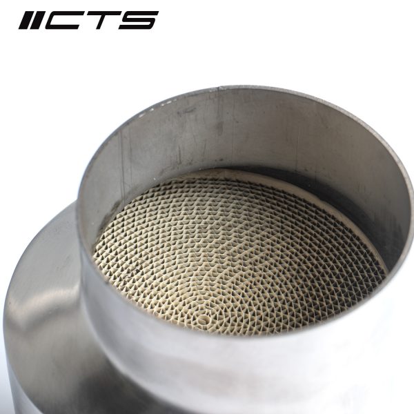 CTS Turbo 8V/8Y RS3 and 8S TTRS 2.5T EVO 3.5" Single High-Flow CAT - Image 5